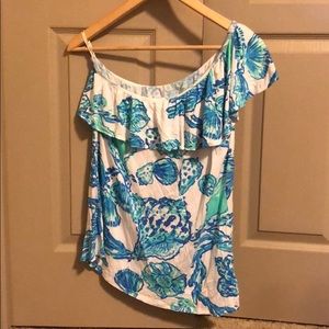 Lilly Pulitzer One Shoulder Top